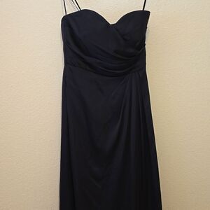 Priscilla of Boston long formal, strapless taffeta/sheer size 12